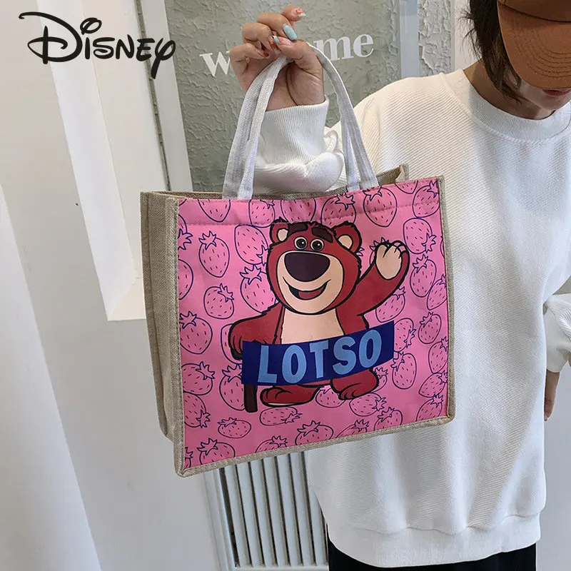 Disney 2023 New Women's Handbag Fashion High Quality Women's Shoulder Bag Popular Cartoon Casual Large Capacity Shopping Bag
