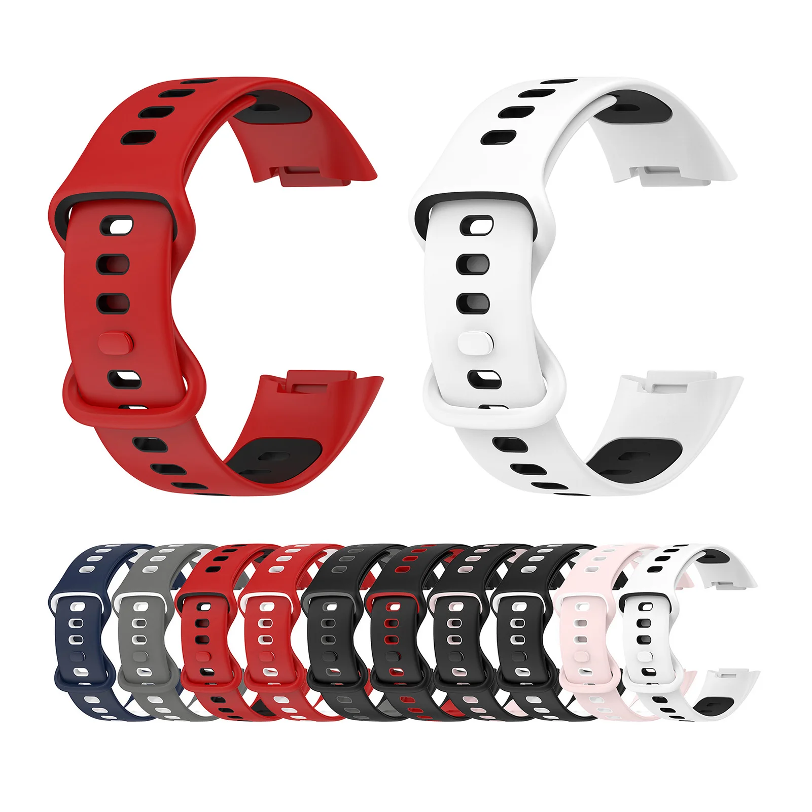 

Strap ForFitbit Charge 5 Band Replacement Watchband Smart Watch Sport Breathable Silicone Bracelet forFitbit Charge 5 Band