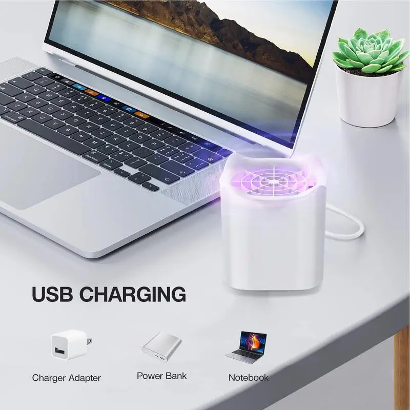 Комнатная лампа-Ловушка Fly Zapper с четырьмя углами для комаров портативная