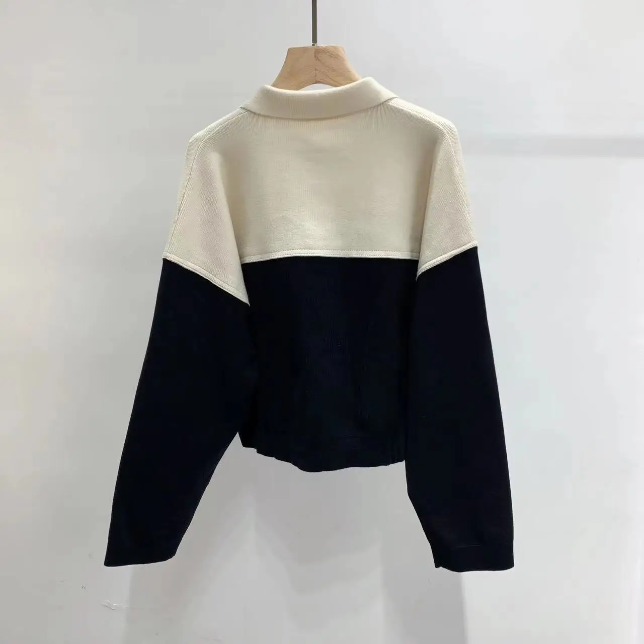 

Women's Cardigan Color Contrast Single Breasted Turn Down Collar Long Sleeve Pockets Casual Knit Sweater