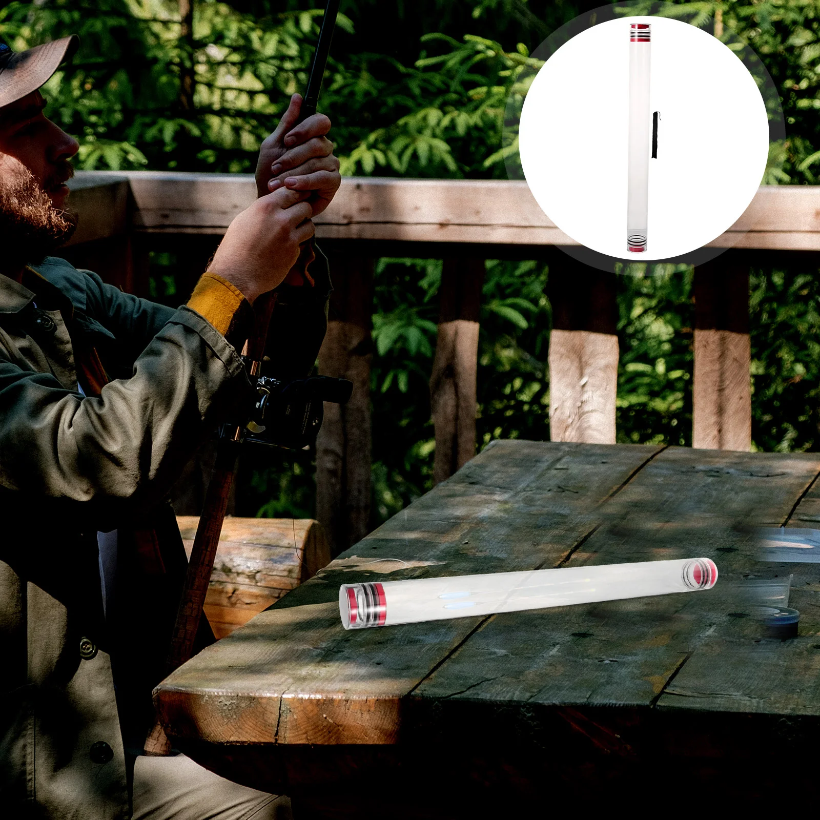 Антистрессовая дрейф-трубка поплавок-бочка рыболовная коробка прозрачный