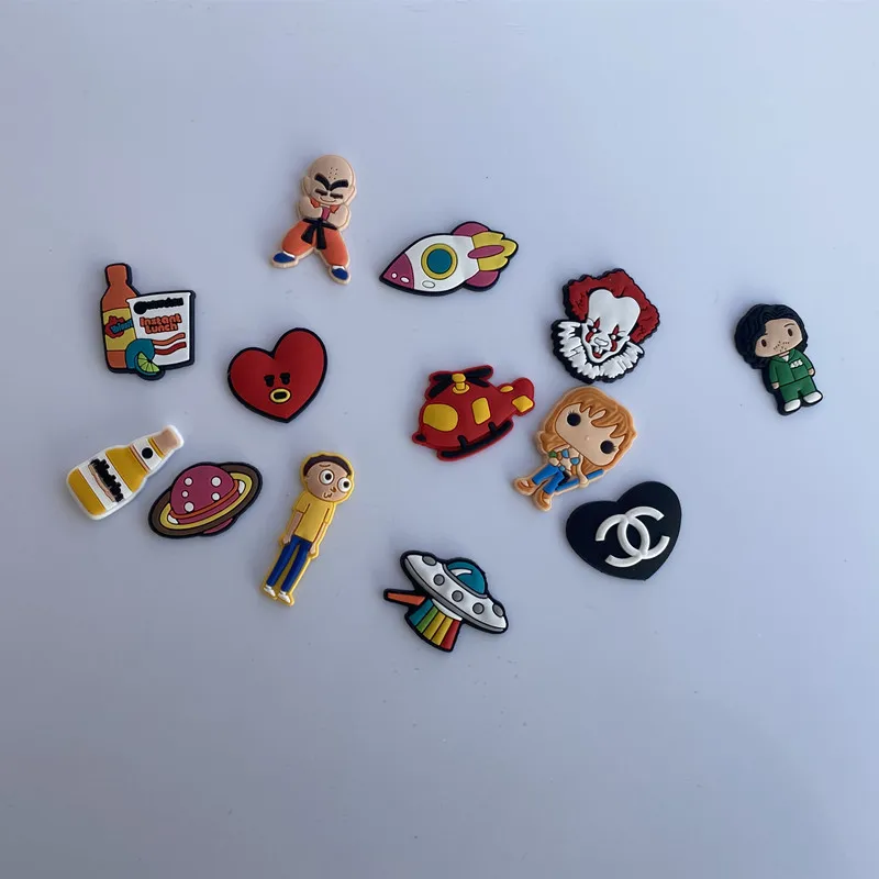 Mixstyle 100 120PCS Game Movies Charms For Croc Cute Kawaii Anime Cartoon Shoe Decoration Buckle Accessories Party Gifts