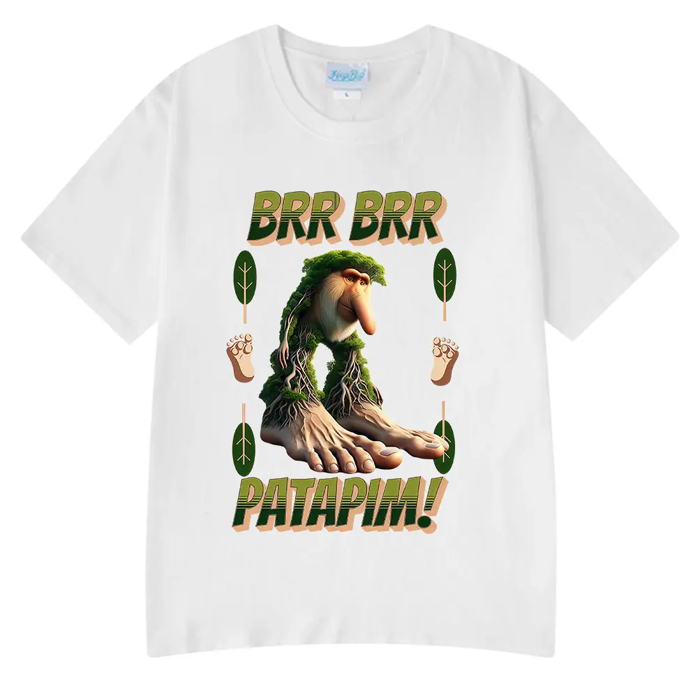 Brr Patapim футболка Забавная итальянская Brainrot Meme с графическим рисунком Мужская