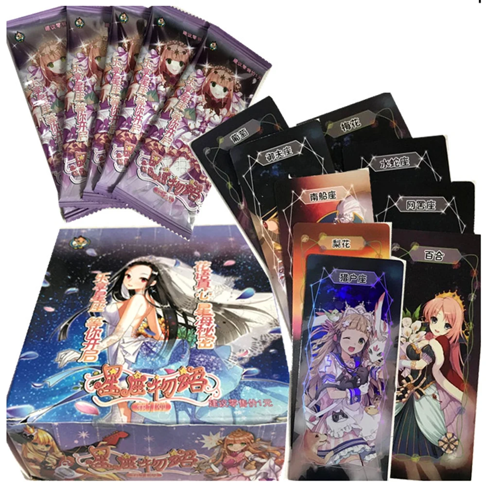 

Constellation Story Collection Cards Goddess Sexy Girl Child Kids Birthday Gift Game Cards Table Toys for Family Christmas Gifts