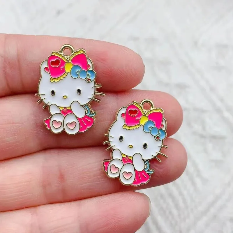 10 шт. серьги-подвески Hello Kitty