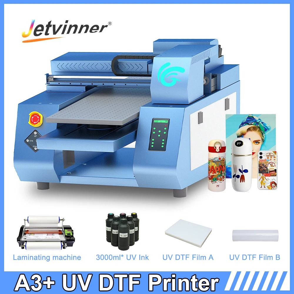 УФ-принтер A3 для EPSON Dual XP600, принтер с печатной головкой и лаком A3, УФ планшетный принтер для бутылок, чехлов для телефона, акриловая печать