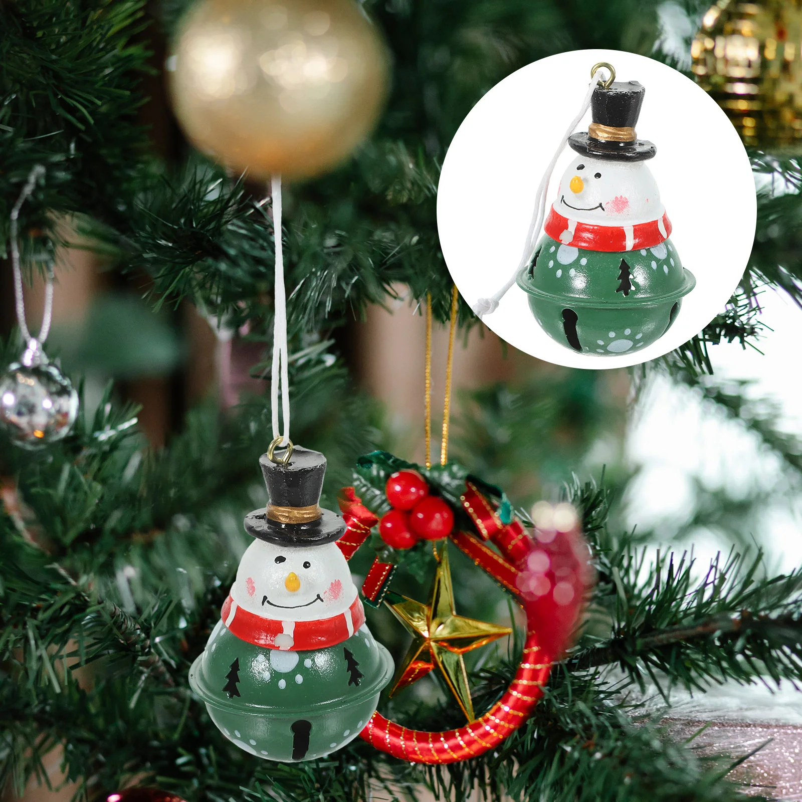 

Christmas Bell Decors Hanging Ornament Pendant Ornaments Xmas Pendants Tree Decorations Snowman