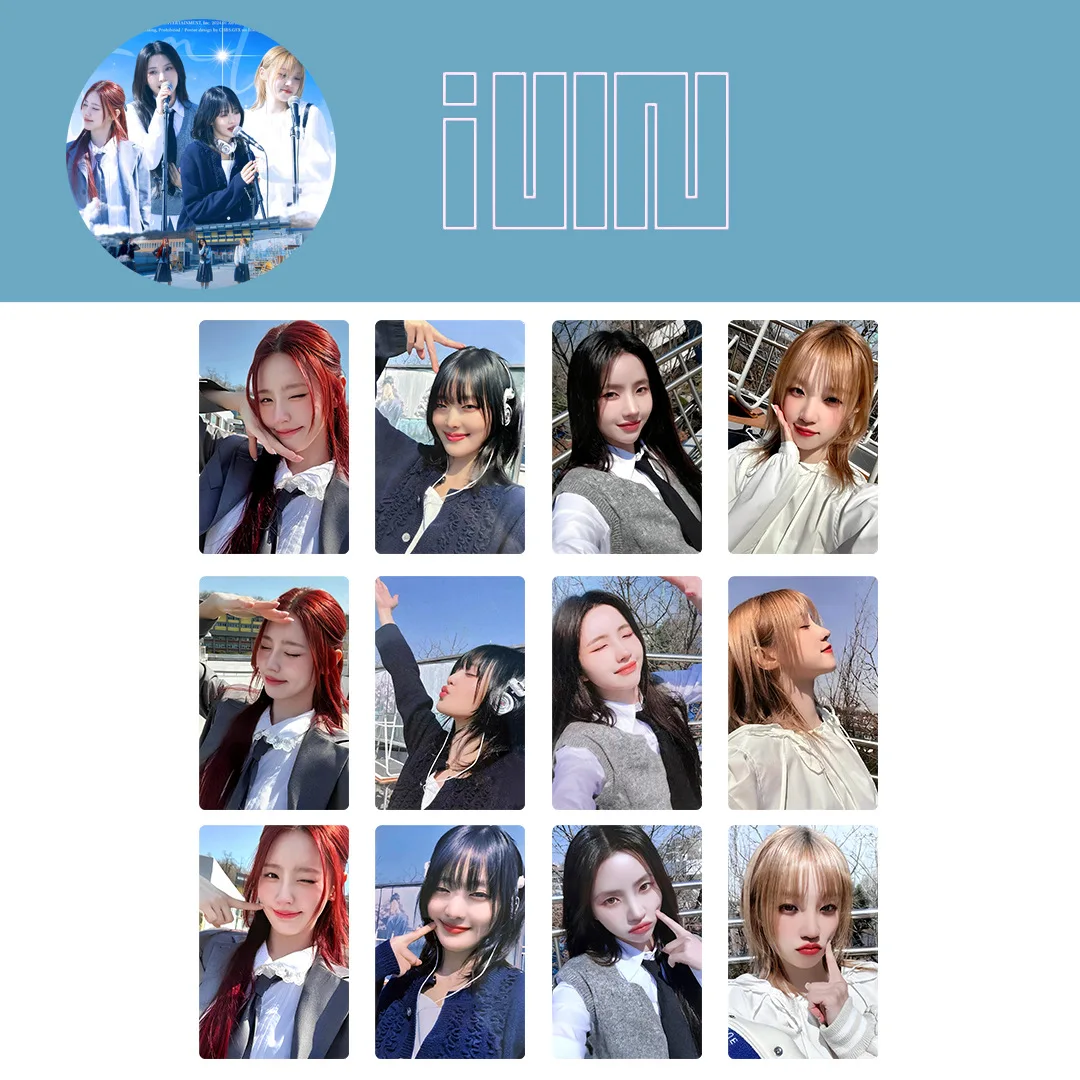 4 шт./комплект фотокарточки с надписью Idol (G)