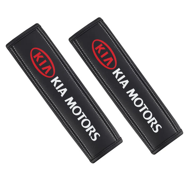 

2pcs Leather Protect Shoulder Car Seat Belt Cover for KIA K2 K3 K5 KX3 KX5 RIO Soul Sorento Forte Ceed Cerato sportage Interior