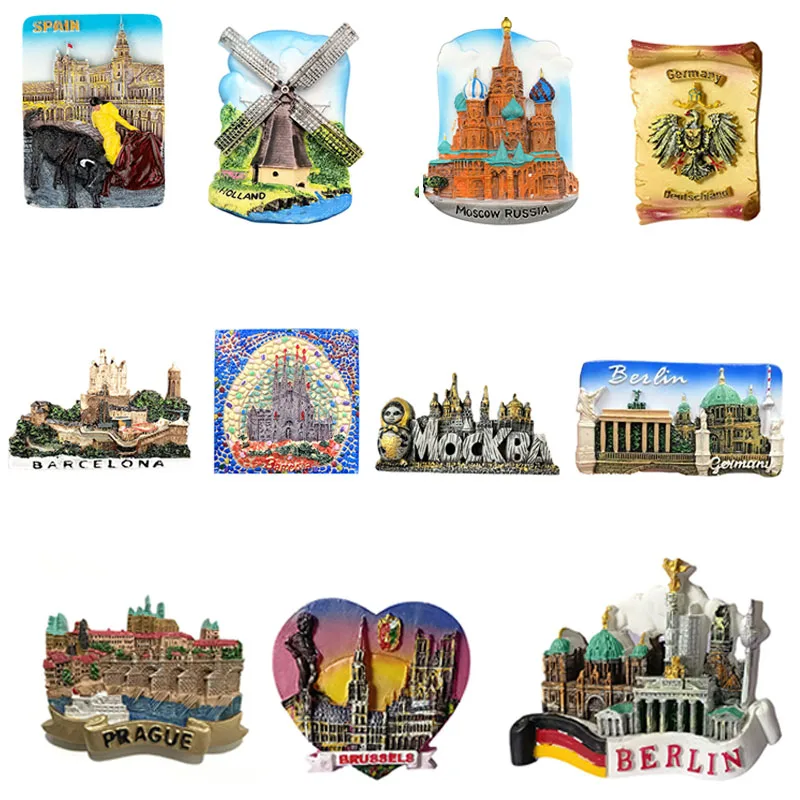 Наклейки на холодильник Греция Испания Нидерланды Россия Санкт-Петербург