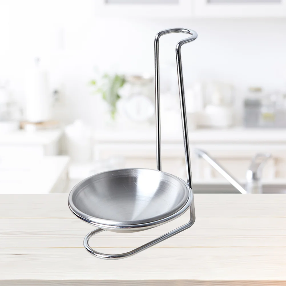 

1PC Stainless Steel Spoon and Spatula Holder Spoon Rest Holder Stainless Steel Standing Soup Ladle Holder