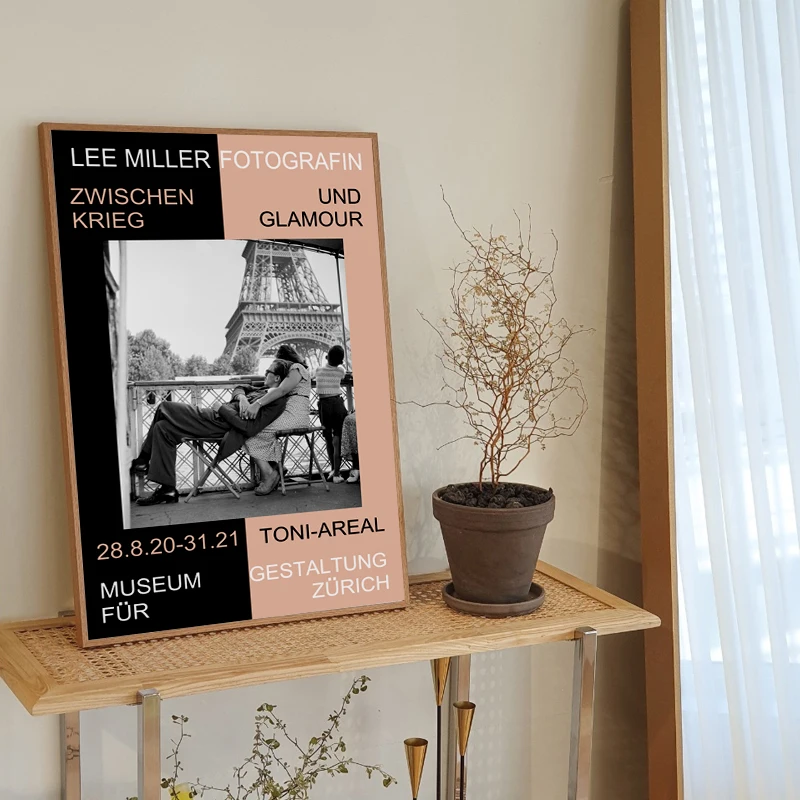 Скандинавская черно-белая персонажи Ли Миллера нишевая Корейская настенная