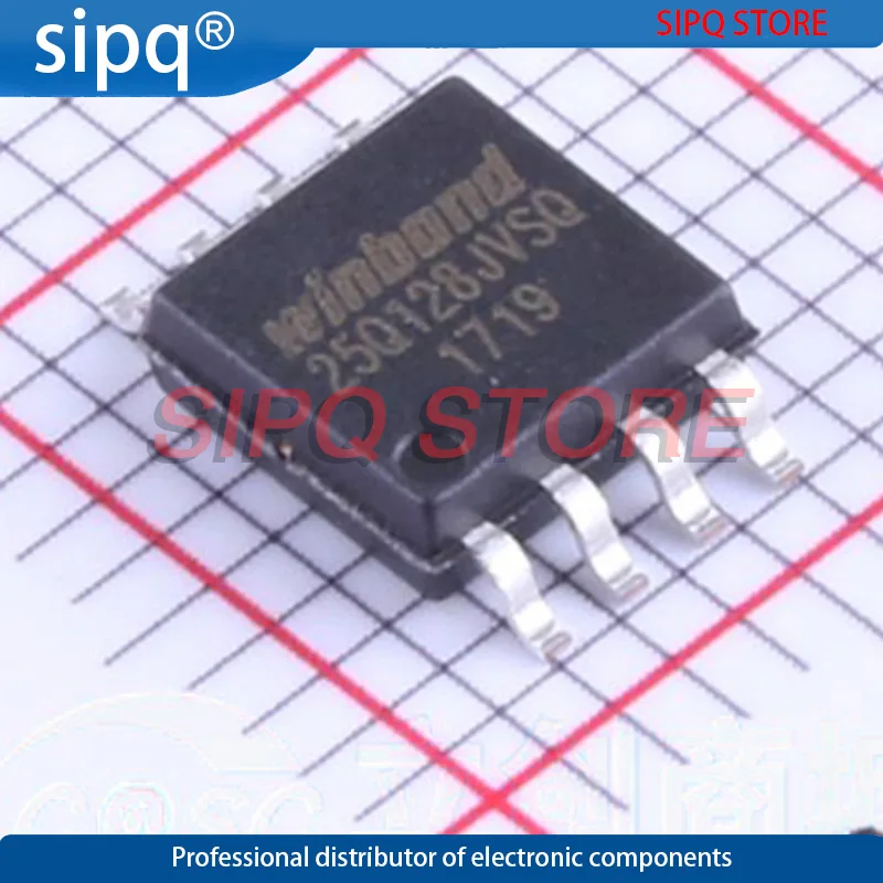 10 шт./партия W25Q128JVSIQ SOP-8 3 в М-бит последовательная флэш-память с двойным/четырехъядерным spi, новинка, оригинал
