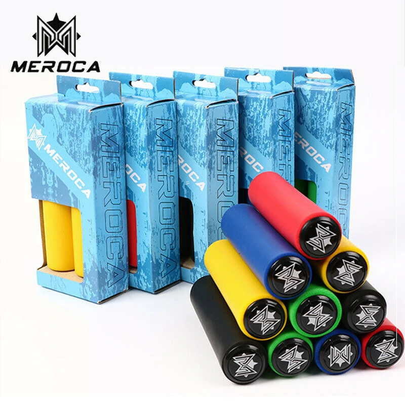 

MEROCA Bicycle Handlebar Grips MTB Ultralight Silicone bike Handle Bar Grip 130mm Anti-Slip Damping Cycling Accessories