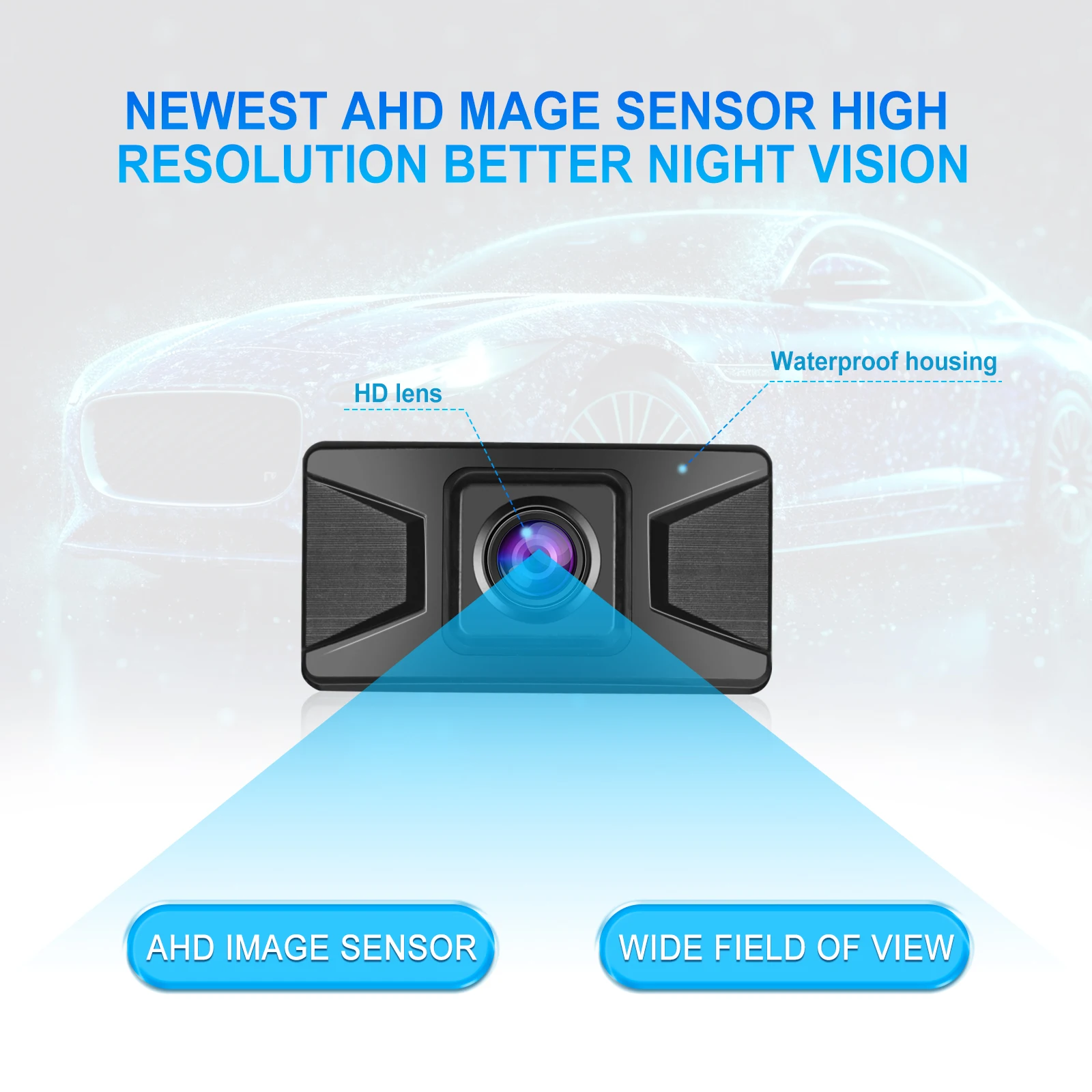 Автомобильный монитор Podofo автомобильный водонепроницаемый HD заднего вида с