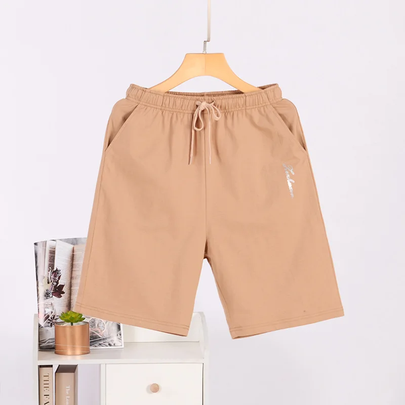 New Summer Men's Cotton Sleeping Shorts Thin Breathable Large Size Sleep Bottoms Simple Home Wear Sleep Pants Pajama Sleep Wear