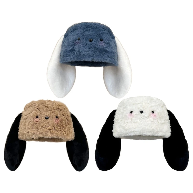 

Oversized Puppy Hat New Year Winter Party Decorations Festive Stage Shows Furry Ear Cute Oversized Hats Headdress