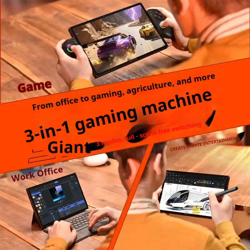 OneXPlayer X2 3-в-1 игровой портативный компьютер 10,95 Intel Arc G3 Extreme 48 ГБ ОЗУ 1 ТБ SSD съемные контроллеры игровой планшетный ПК на Windows (art.: 3920dd31441f0) - 3920dd31441f0