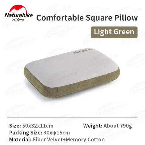 Naturehike XINGYUE Квадратная подушка из хлопка с эффектом памяти