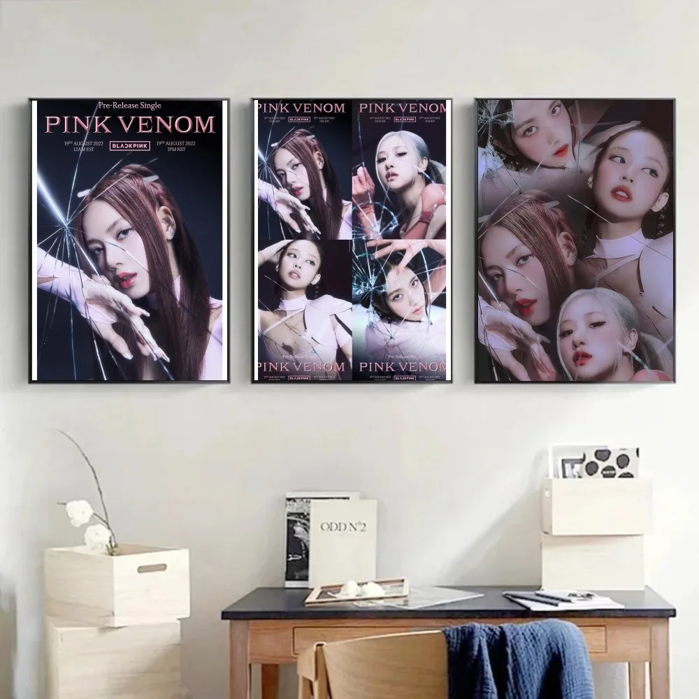 Kpop Girl B-Blackpink Poster Paper Print Home Living Room Bedroom Entrance Bar Restaurant Cafe Art Painting Decoration