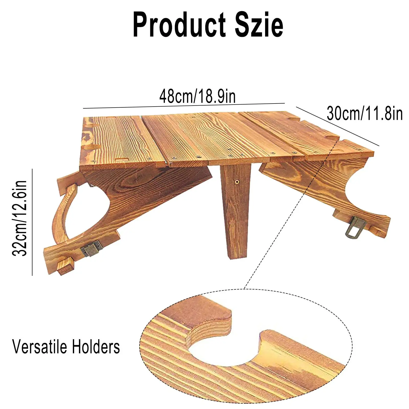 

Beaches Boat Trips Folding Picnic Table Table 2in1 46cm*30cm Folding Furniture Gift Storage Basket Sturdy Date