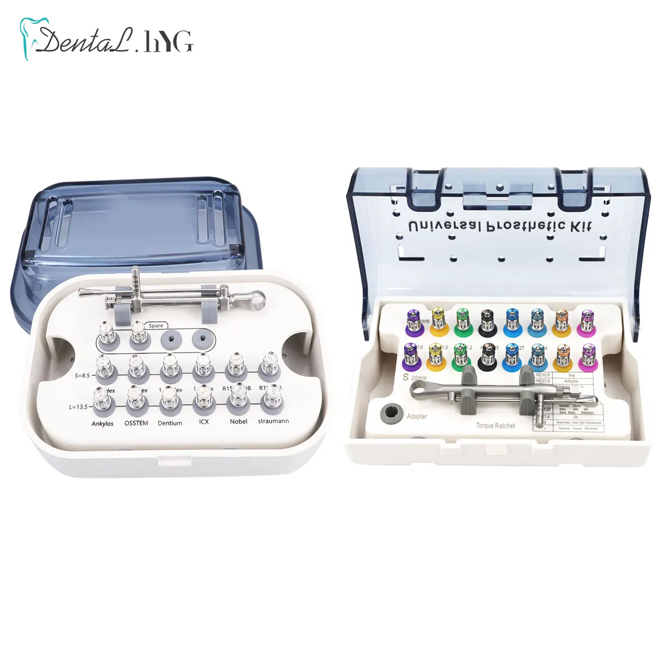 New Dental Universal Implant Torque Screwdrivers Wrench Dental Implant Restoration Tool Kit 10-70NCM