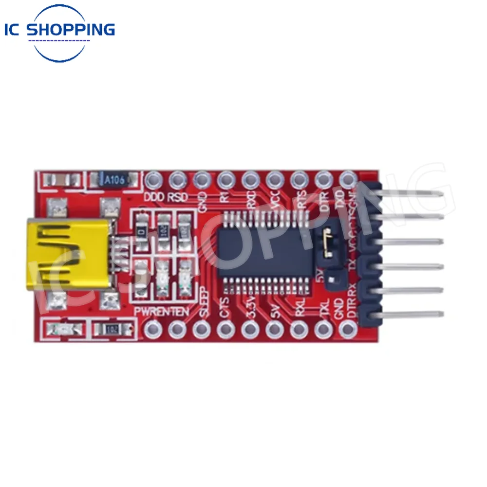 Фото Кабель для скачивания модуля FT232RL с USB на TTL 3,3 В 5 В, интерфейс Mini TYPE-C, 1 шт. №5