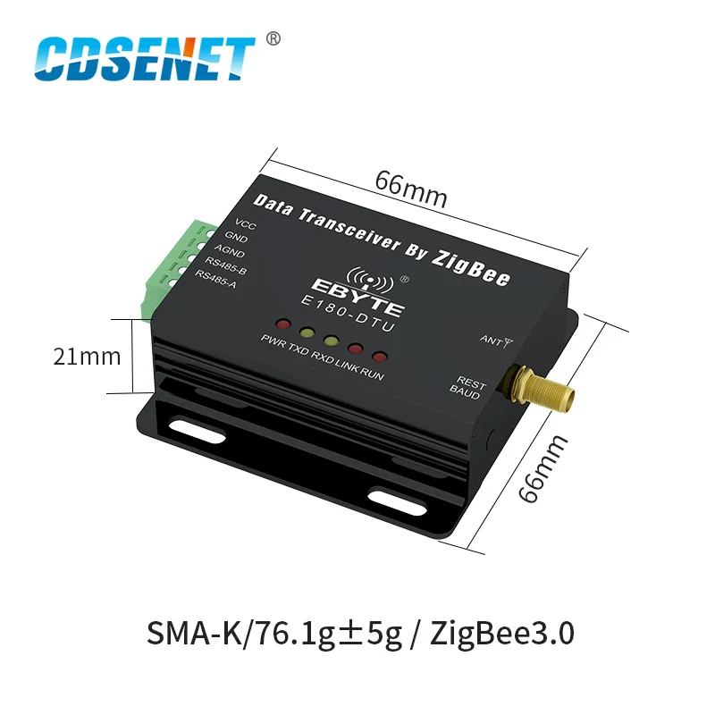 RS485 ZigBee3.0 Serial Data Transparent Transceiver E180-DTU(ZG120-485 Ad Hoc Networking Mesh Router Terminal Coordinator Module