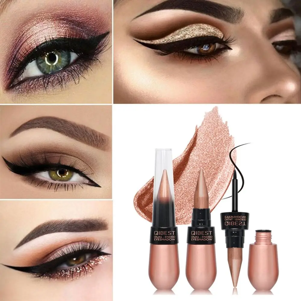 

Dual-Ended Eye Shadow Liner Eyeliner Pencil Eyeshadow Cream Soft Texture Waterproof Colourful Long Lasting