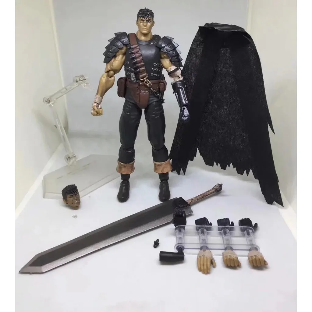 Фото Игровая фигурка Berserk Figma 359 #   Фигурка аниме-персонажа Гатса, версия «Черный мечоносец», Repoint Edition №2