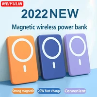 10000mah magnetic power bank wireless fast charger portable mini external spare battery charger cases for iphone xiaomi samsung