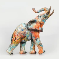 2021 hot elephant figurine interior home decorations popular modern fashion decor resin art style for home accessories