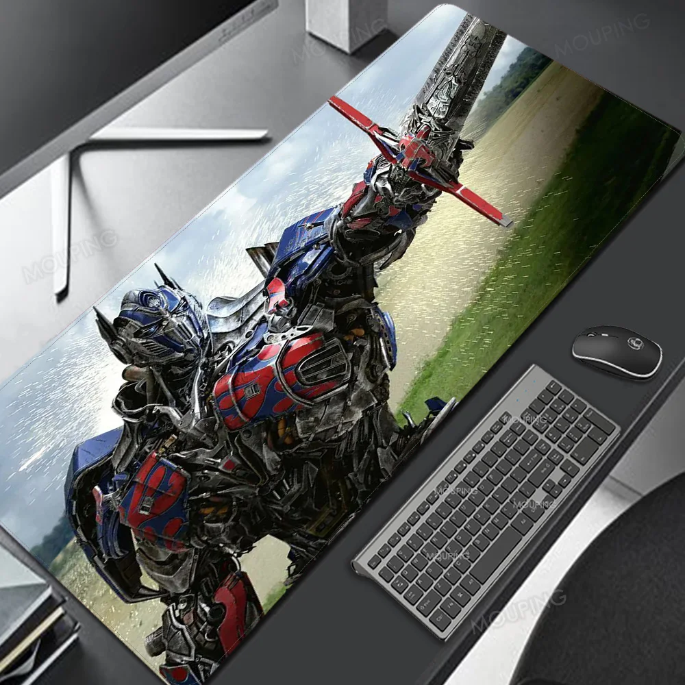 Optimus Prime механический Аниме Коврик для мыши 900x400 XXL игровой коврик клавиатуры с