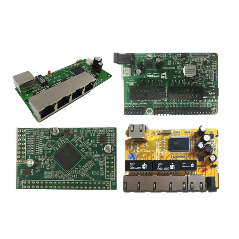 5-port Gigabit switch module is widely used in LED line 5 port 10/100/1000 m contact mini PCBA Motherboard