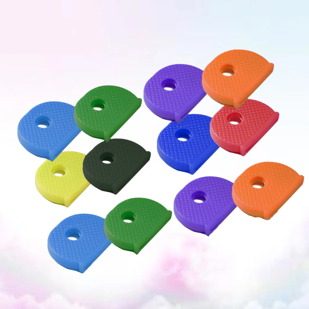 

Key Caps Keys Pvc Identifier Covers Cover Door Rings Car Id Silicone Flexible Dirty Decoration Office Tag Ring Identify Cap