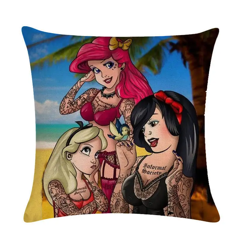 

Mermaid Bella Pillowcase Super Soft Cushion Cover 45x45cm Decorative Sofa Bedroom Pillowcase Christmas Home Decor