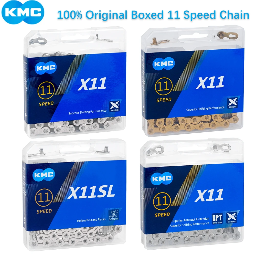 Цепь для горного велосипеда KMC X11 118L X11EPT X11SL цепь Shimano/SRAM/Campagnolo |