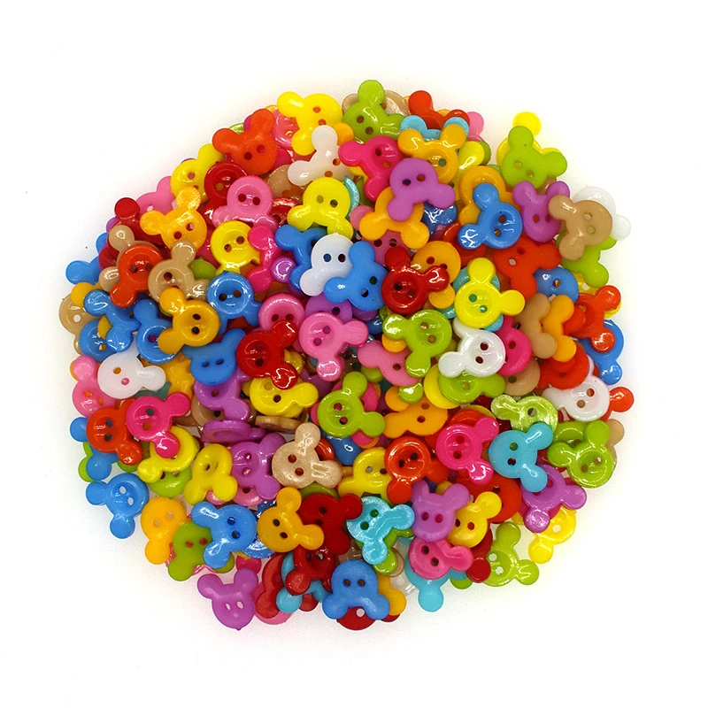 

15mm Plastic Buttons Scrapbook 2-Holes Decorate buttons for crafts diy craft supplies buttons for clothing kid craft