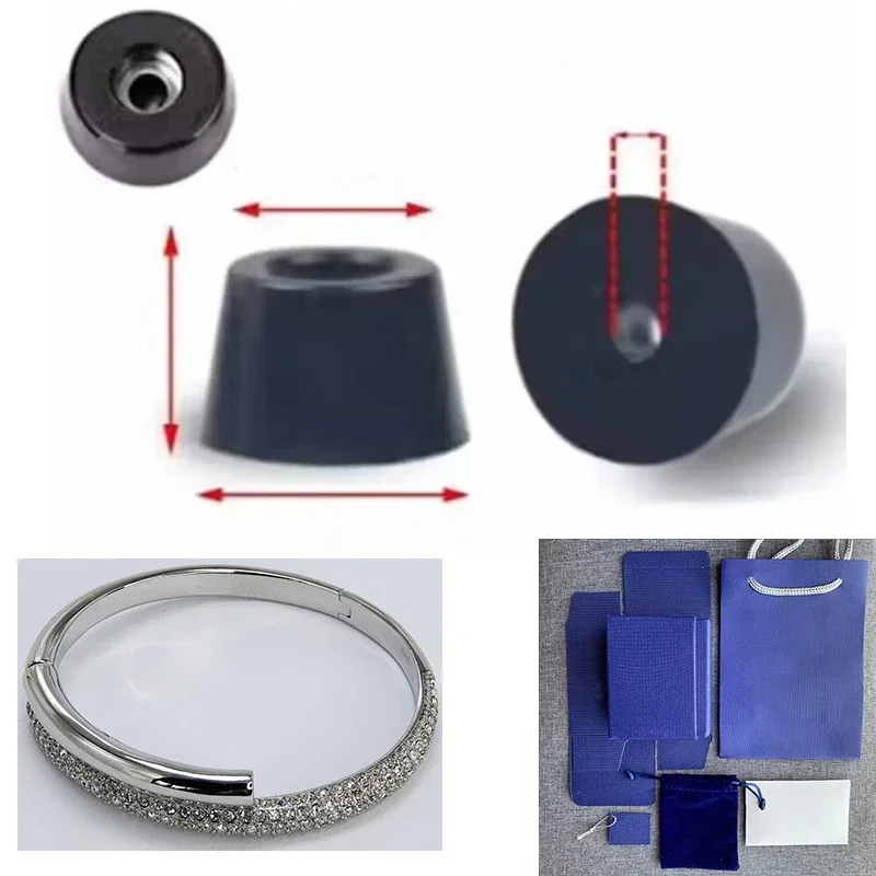 Черная резиновая педаль защита пола белый браслет Dextera магнитная пряжка