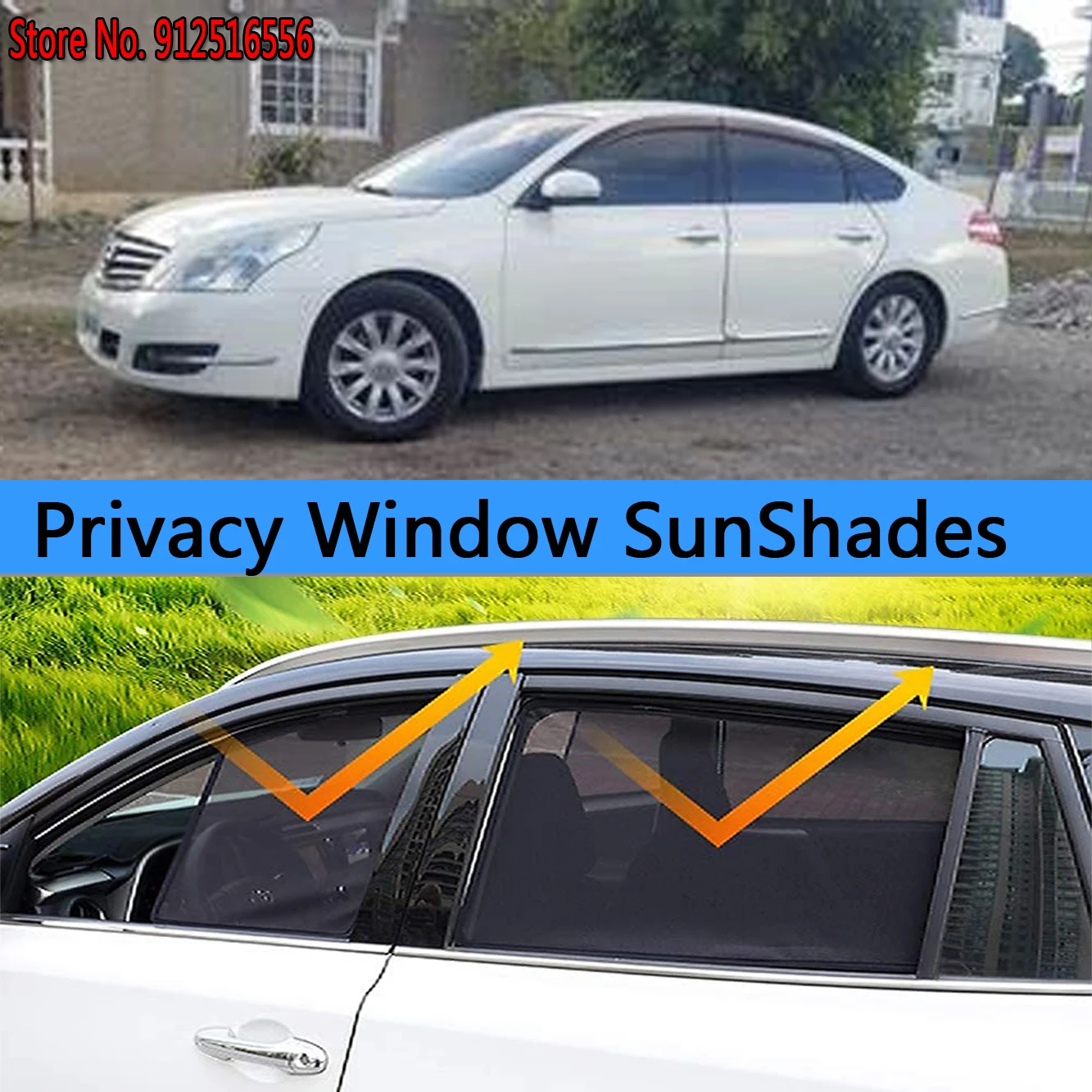 

Side Sun Shade Shading Protection Window SunShade Sunshield Car Accseeories For Nissan Teana J32 2008 - 2012 2009 2010 2011