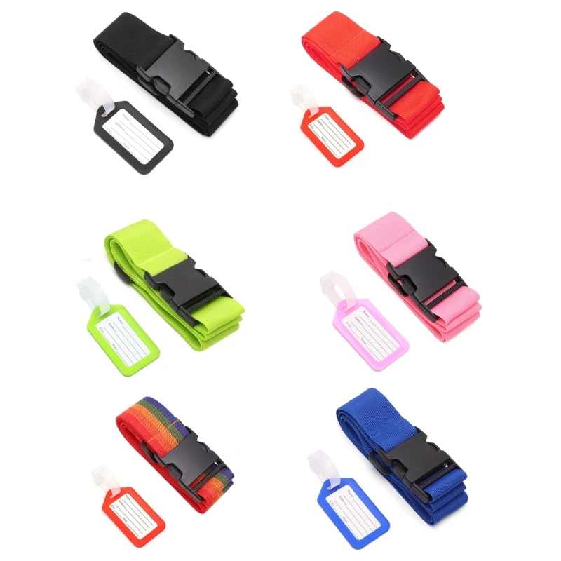 

2023 New Luggage Strap with Quick Release Buckle Suitcase Tag-Adjustable Packing Strap Luggage Tags Travel Essentials