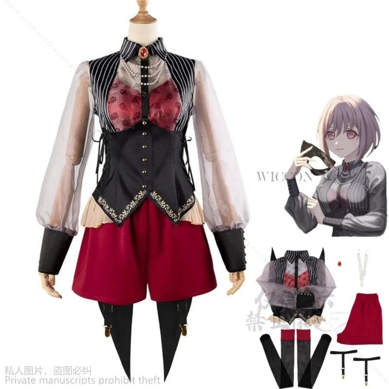 Аниме BanG Dream! Nyamu Yutenji Amoris Косплей Костюм Ave Mujica Swallowtail Униформа Вечернее Платье