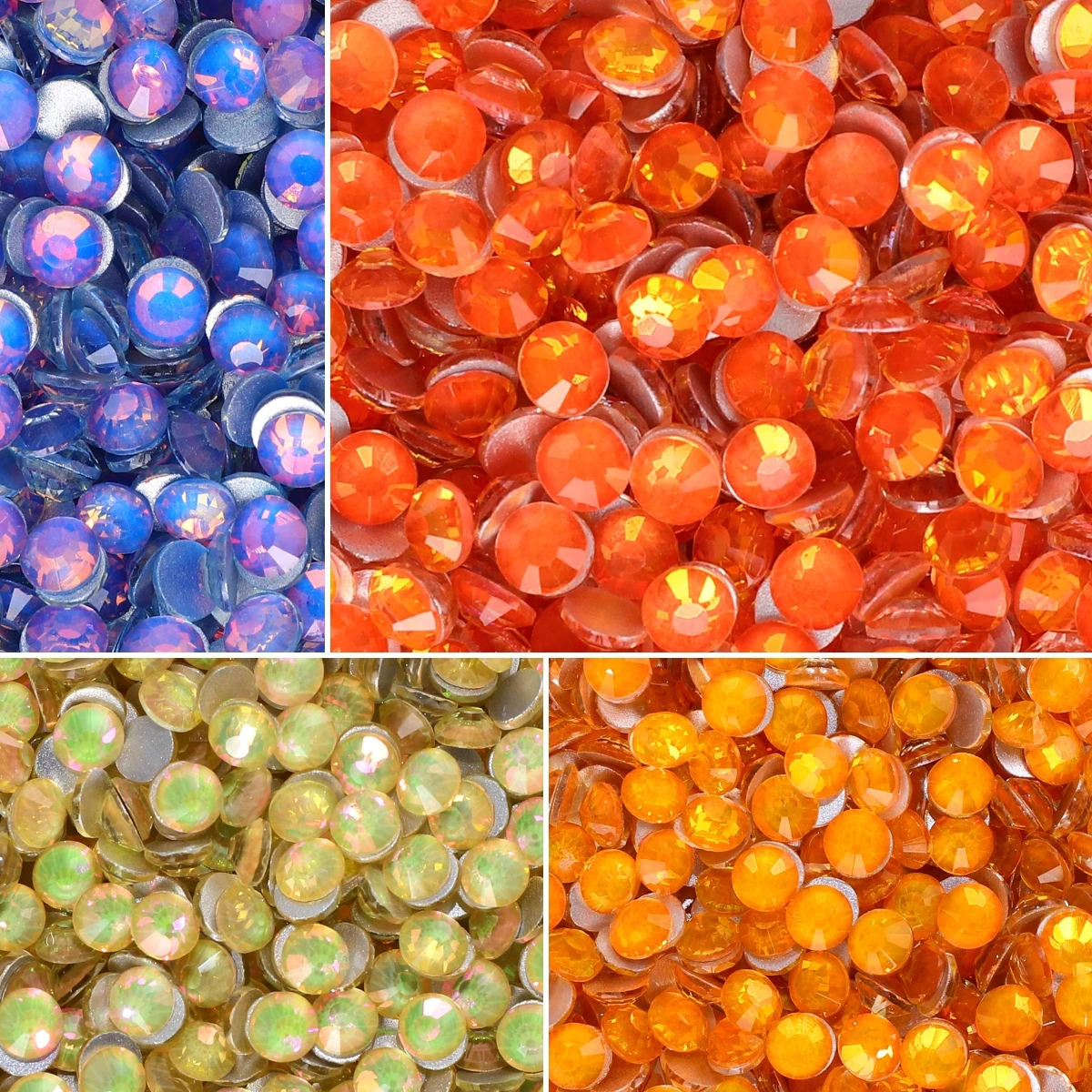 QIYI мигающие SS6-SS30 верхнее стекло кристалл без горячей фиксации стразы с плоской