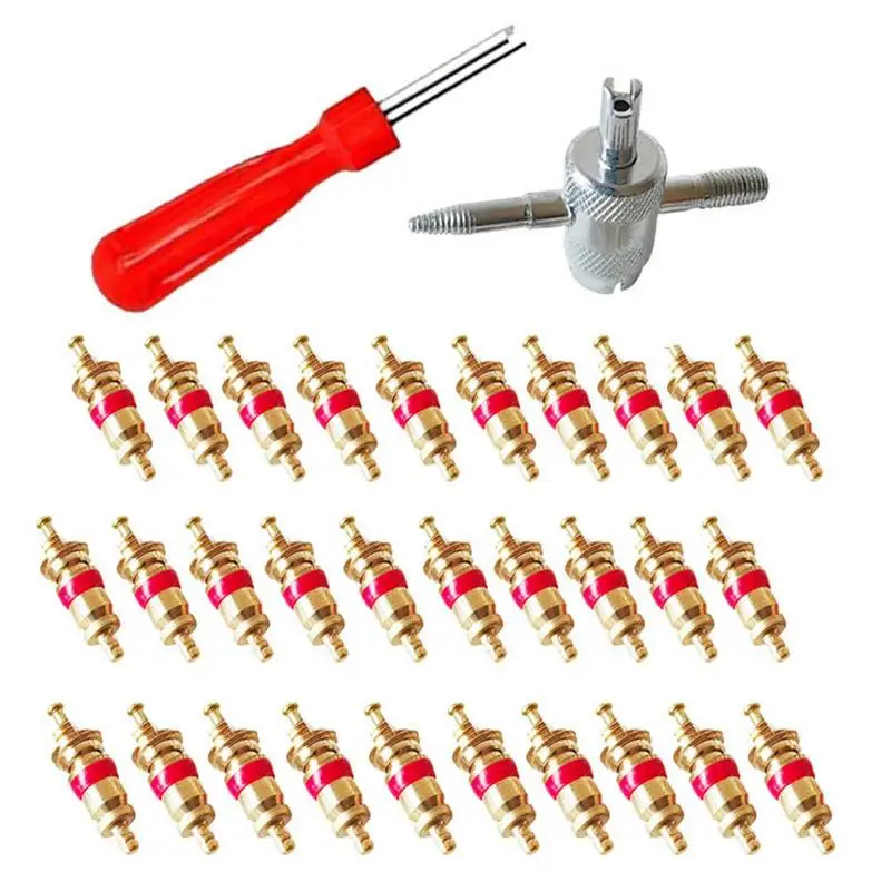 

Valve Core Remover Tool Single Head Valve Core Remover Brass Tire Repair Tools Versatile Complete Kit For Scooters Cars Bicycles