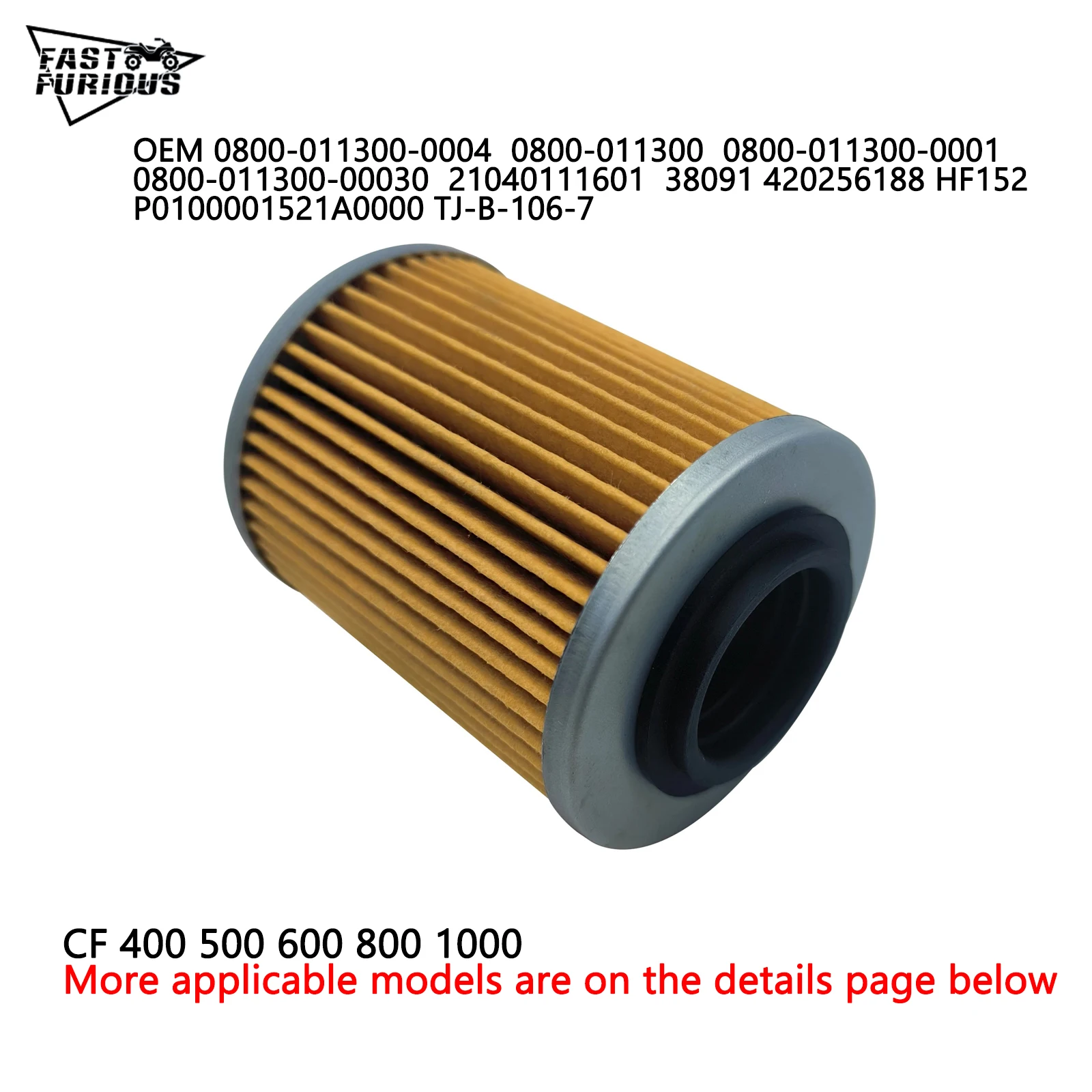 

Масляный фильтр для мотоцикла CFMoto CF500 400 500cc Cforce Zforce 800cc CF800 X8 ATV UTV, запчасти 0800-011300-0004