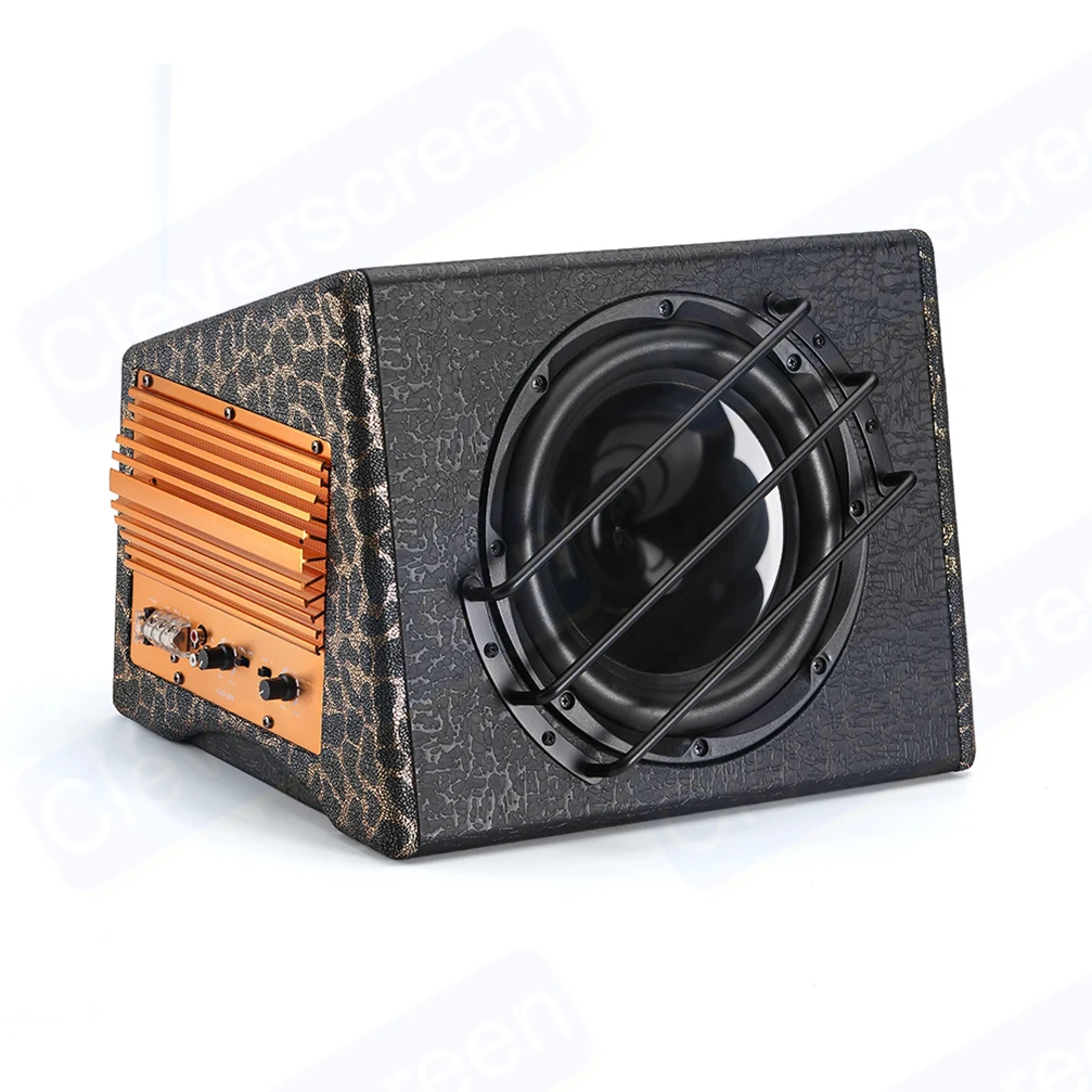 

New Product 10 inch Square Active Subwoofer 1500W Under Seats Slim Active Powered Bass Speaker Car Audio for universal car