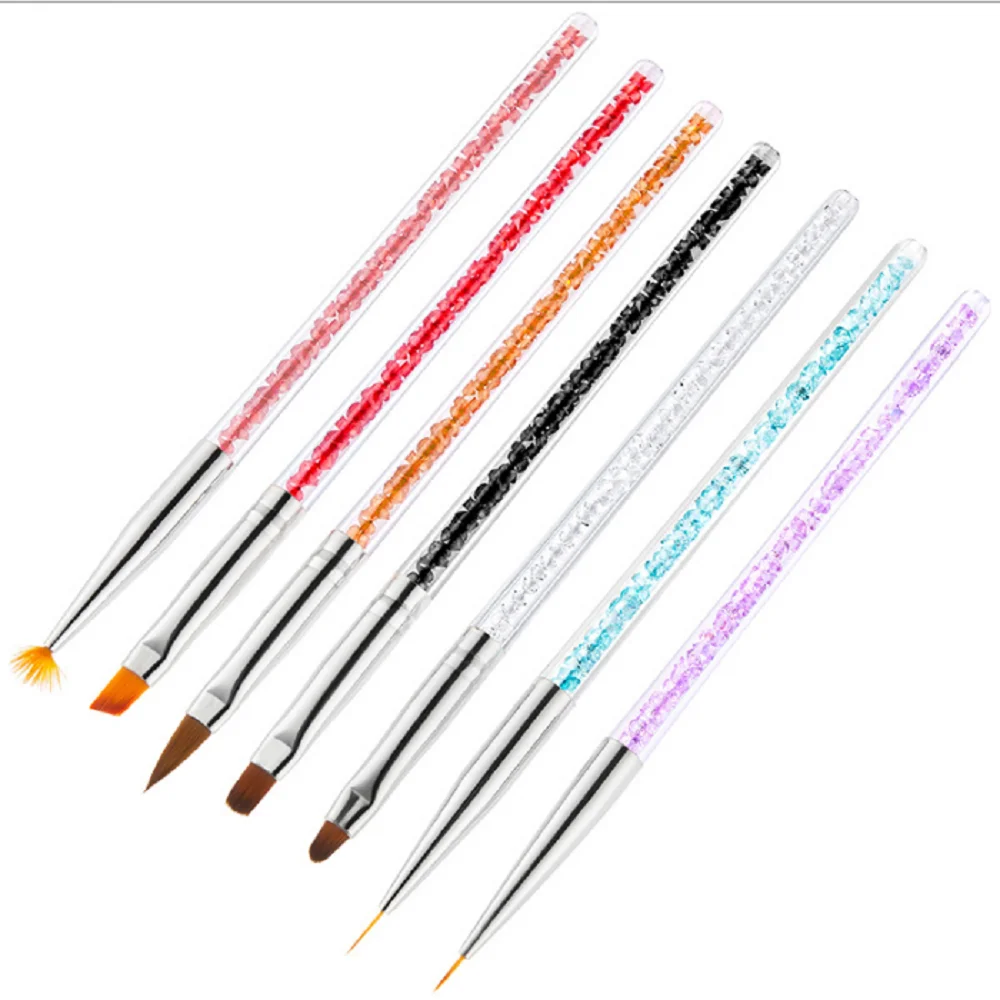 

Nail Art Brush UV Gel Nail Polish Coloring Painting Line Acrylic DIY Liquid Powder Carving Drawing Pen Manicure Tool