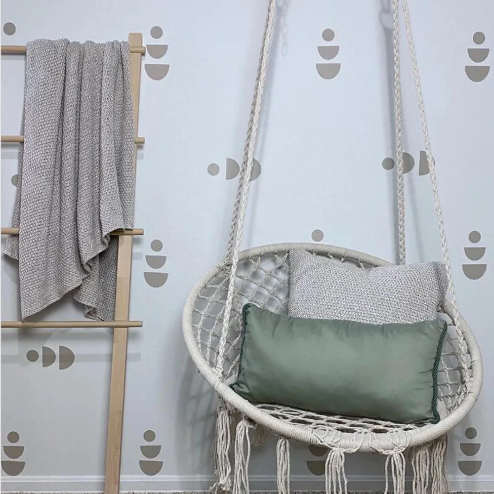 

Виниловая наклейка на стену в стиле бохо с полумесяцем и кругом