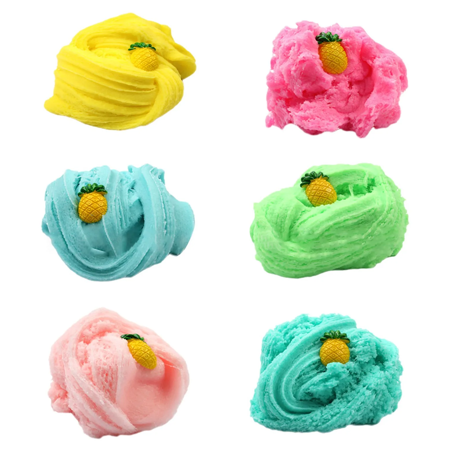 

Christmas Beautiful Mixing Fluffy DIY Slime Toy Floam Slimes Scented Stress Relief Supplies Plasticine Gum Polymer Clay Kids Toy