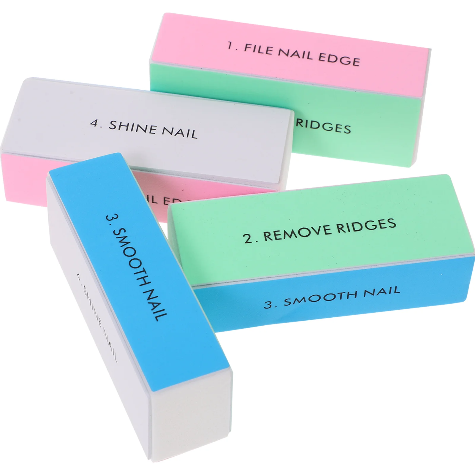 Пилка для ногтей 10 шт. пилка принадлежности педикюра абразивные блоки 4 способа